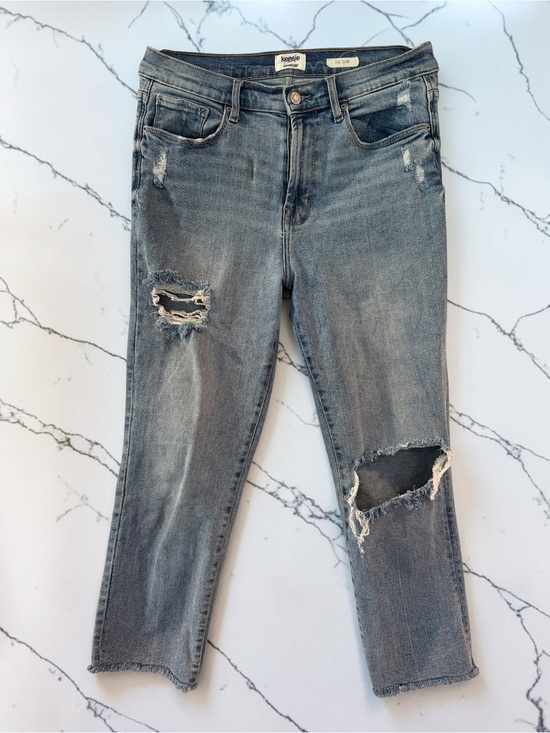 Kensie Denim - Kensie Women's Grey Distressed Boyfriend Jeans